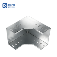 QIONGKAI Coude vertical galvanisé à 90 degrés pour système de gaine de câbles à fond plein, raccord durable pour chemin de câbles électrique