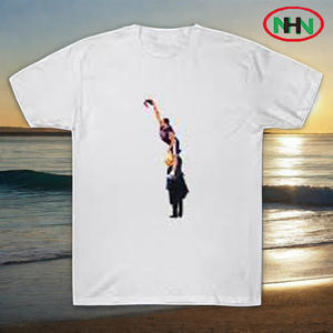 Camiseta de hombre en blanco de algodón 100% con el logotipo de su marca personalizada al por mayor de alta calidad, camiseta informal Lisa para hombre de talla grande de gran tamaño - Product Image 5