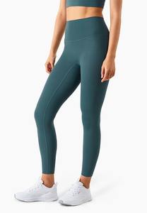 Mallas de Yoga para mujer de alta calidad, cintura media, patrón sólido, ropa deportiva sin costuras para Fitness a la venta - Product Image 4