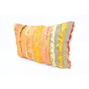 Multicolor lana Patchwork Kantha 16x24 pulgadas tejido decorativo almohada con patrón vintage - Product Image 4