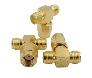 Conector adaptador de macho a hembra, venta al por mayor, conector de S-M-A chapado en oro, listo para enviar para cables de comunicación - Product Image 3