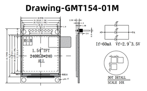شاشة عرض واجهة SPI ملونة كاملة ST7789 مع موصل 8 دبوس بشاشة تحكم TFT - Product Image 5