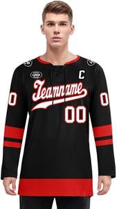 Fabricant OEM, maillot de hockey haute performance, tissu léger et durable, maillot de hockey sur glace personnalisé pour les jeunes et les adultes - Product Image 5