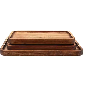 Planche à découper rectangulaire en bois élégante et écologique Crescent Crafts, épaisseur personnalisée, durable, lavable au lave-vaisselle, pour une utilisation en cuisine - Product Image 1