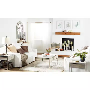 Carved Solid Wood Candle Holder Set Distressed Farmhouse Chic Rustic <b>Home</b> <b>Decor</b> Rectangle Pillar Candlestick for Diwali - Product Image 4