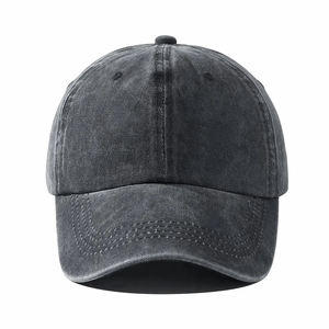 Haute Qualité Vintage Coton Lavé 6-Panneau Casquettes De Baseball Soft Top Sporty Terry Tissu Plaine Blanc Top Sport Chapeaux - Product Image 4