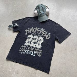 เสื้อยืดผู้ชายแนวสตรีทฤดูร้อนผ้าฝ้าย100% 300กรัมระบายอากาศได้สีดำตัดลายตัวอักษรผ้าไหมพิมพ์สกรีนลายเป็นที่ต้องการ - Product Image 3