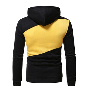 Custom Printed Cotton Men's Heavyweight Winter Breathable Hoodie Pullover Colorblock Fleece Embroidered Design Plus Size 2 PCS - Product Image 6
