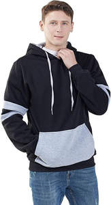 Venta al por mayor de peso pesado de algodón polar con capucha de los hombres de gran tamaño personalizado pulóver ropa casual sudaderas de invierno con capucha cuello impreso - Product Image 4