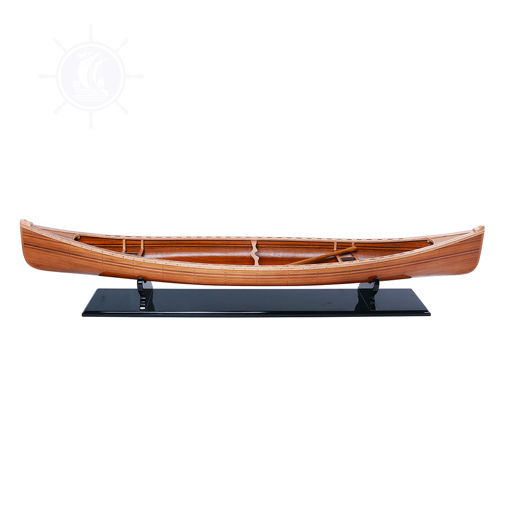 Lot De 3 Canoës Miniatures En Bois - Décoration Nautique Pour Maison De Poupée, Micro-paysage Ou Bureau - 10 X 3,5 X 1,5 Cm