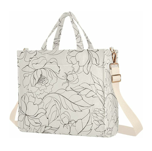 Bolso de mano de alta calidad hecho a mano 2024, bolsos de hombro suaves con estampado de flores grandes para mujer - Product Image 4