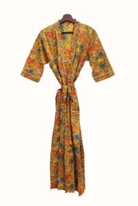 New Arrival Safari Print Cotton Kimono Woman Bath Robe Shower Robe <b>House</b> Coat Robe for Women - Product Image 4