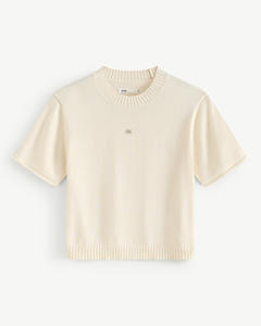 T-shirt décontracté à manches courtes en tricot pour femme, col rond, coupe classique, 100% coton, séchage rapide, respirant, été, routine, Vietnam - Product Image 6