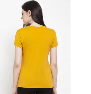 T-shirts graphiques personnalisés pour femmes Nouveau style T-shirts d'été décontractés à manches courtes en polyester/coton - Product Image 3