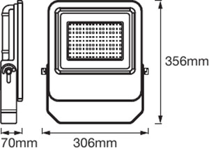 Proiettore da esterno a LED grigio 100W 4000K 8800Lm IP65 (Ledvance 4058075206809) - Product Image 5