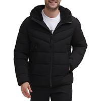 Chaqueta Acolchada para Hombre al por Mayor con Capucha, Chaquetas de Talla Grande, Chaquetas Casuales de Invierno para Hombre, Hechas en Vietnam