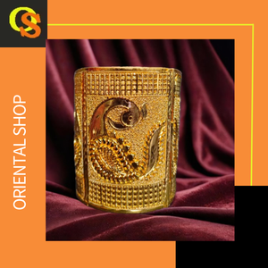 Bracelets de conception traditionnelle indienne sertis de bracelets de style moderne plaqué or 22 carats pour femmes portant des bijoux par les exportateurs - Product Image 3