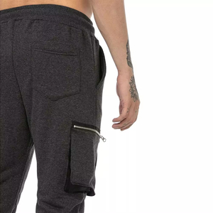 Pantalones de chándal Cargo negros para hombre, ropa informal de estilo Hip Hop, pantalones de chándal con cierre de cordón, cintura media, nueva marca de verano - Product Image 4