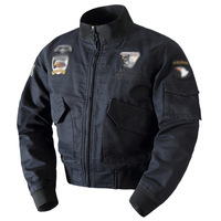 Blouson bombardier fin à logo personnalisé pour hommes, manches longues et col montant, style baseball à la mode avec méthode de tissage non tissé