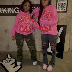 Sialverse personnalisé vêtements de sport pour hommes surdimensionné 100% coton à capuche Streetwear Hip Hop Style lourd éponge bouffée impression grande taille - Product Image 6