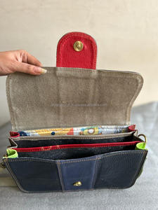 Nouveau Western élégant Multi cuir recyclé couleur trapu sac à bandoulière haute qualité en cuir sac à main coloré femmes côté sacs à bandoulière - Product Image 6