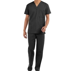 Ensemble de blouses d'infirmière unisexes de qualité supérieure pour le personnel hospitalier, uniforme médical confortable, haut et pantalon avec plusieurs poches - Product Image 1