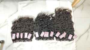 Indio 22 "textura rizada Natural 100% solo donante crudo sin procesar Remy máquina de cabello humano extensiones de trama doble 3 paquetes - Product Image 6