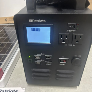 Generador de Energía Patriot Original, Nuevo, de Primera Calidad, 1800, en Caja, con Panel Solar, Garantía Mundial Patriot - Product Image 1