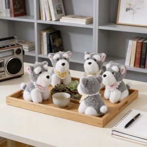 Aika, Novedad en Venta Caliente: Llaveros de Peluche de Algodón Personalizados de Perro de Raza Mixta de 10cm, Juguetes al por Mayor para Premios de Sorteos - Product Image 1