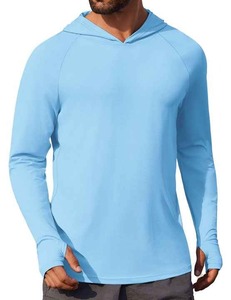 Vente en gros de Upf50 + Sweat à capuche de pêche Protection Uv Respirant Maillot de pêche à manches longues Tops Gear Manufacturer Private Label - Product Image 1