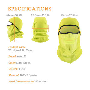 Pasamontañas de poliéster cómodo para hombre con logotipo personalizado, pasamontañas de invierno con una abertura, en oferta. - Product Image 6