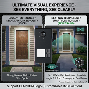 Sistema <span class=keywords><strong>de</strong></span> Videoportero IP Inteligente Hiwink Tuya <span class=keywords><strong>de</strong></span> 2 Cables, Videoportero WiFi <span class=keywords><strong>de</strong></span> 2K y 7 Pulgadas con Reconocimiento Facial para Viviendas - Product Image 3