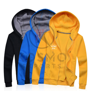 เสื้อฮู้ดซิปมีกระเป๋าคุณภาพสูงสำหรับฤดูหนาว ขายส่ง แบบเรียบ ไม่มีลาย  สำหรับผู้ชายและผู้หญิง  ผ้าฟลีซ  รับสกรีนโลโก้ตามแบบ - Product Image 5