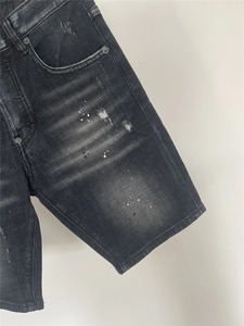 Pantalones cortos de mezclilla transpirables personalizados de alta calidad 100% algodón liso para hombre Pantalones cortos de diseño elegante de peso ligero Premium - Product Image 2