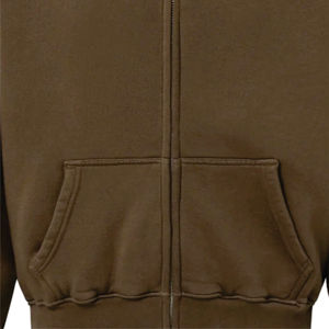 OEM Custom Logo 400gsm Cotton <b>Tech</b> Fleece Men's Hoodie Sweatshirt Oversized Heavy Weight Full Zip Quality Winter Wear <b>Washed</b> - Product Image 4