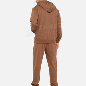 OEM Invierno Unisex XL Tamaño 100% Conjunto de chándal de algodón con Sudadera con capucha transpirable Venta caliente Logotipo personalizado a precio al por mayor - Product Image 3