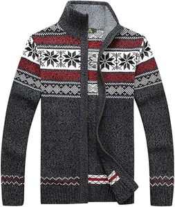 Pulls d'hiver pour hommes, décontractés, col rond, manches longues, couleur unie, pull en tricot de qualité supérieure - Product Image 1