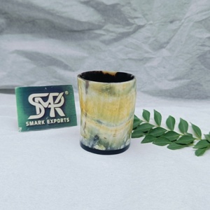 Verre à bière artisanal en corne de buffle et de bœuf, design unique et personnalisé, mug pour les amateurs de bière et de vin, cadeau - Product Image 5