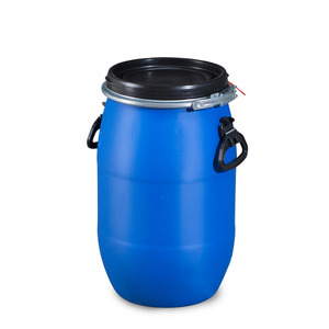 Barile in plastica con coperchio, con anello di tensione, volume da 30 a 220 litri - Product Image 1