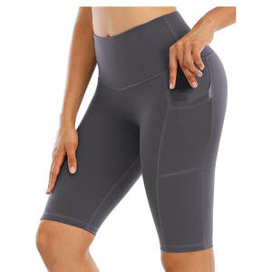 Shorts de sport de compression sans couture taille haute, nouveaux shorts de compression respirants taille haute pour la salle de sport - Product Image 2