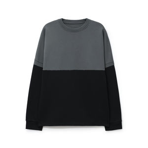 Sweatshirts unisexes oversize 100% en molleton de coton col rond personnalisés avec logo brodé coupe unie personnalisée uni XS hiver - Product Image 1