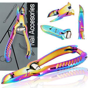 Cortaúñas profesional de lujo, pinza ergonómica antideslizante para cutículas, doble resorte para dedos, Uso Profesional sostenible para uñas - Product Image 1