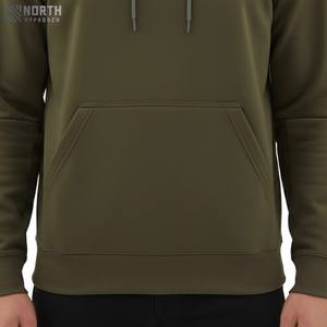 Sweat-shirts d'hiver surdimensionnés personnalisés 100% coton pour hommes, pull-over unisexe, taille plus, poche réversible, séchage rapide, respirant - Product Image 4