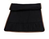 Sarung pisau kustom dengan koki, sarung koki perjalanan portabel dengan sabuk kulit tempat pisau, tas gulung pisau