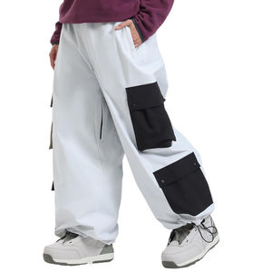 Fabricación personalizada Pantalones de esquí de nieve Impermeable Cálido Mujeres Ropa de esquí Hip Hop Pantalones de esquí holgados - Product Image 3