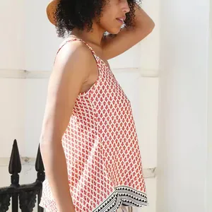 Women striped tank tops cotton fashionable Short Bohemian Chic Pink Backless Short Sleeves Open Back Crop Top