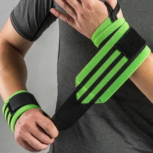 Vendita calda personalizzata forte sollevamento pesi cinturini da polso fasce da polso supporto da palestra braccialetti protettivi per il Fitness