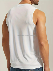 Camiseta sin mangas de entrenamiento para gimnasio de alta calidad para hombre, camiseta interior cómoda para ropa de gimnasio, camiseta de entrenamiento de alta calidad - Product Image 4