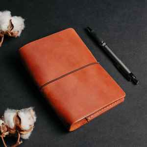 Housse de protection en cuir durable anti-odeur pour carnet A5, étui rechargeable pour journal, idéal pour les réunions et les voyages LNBC-0008 - Product Image 4