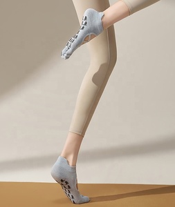 Calcetines Deportivos JAYCAN para Mujer, Color Gris, 5 Dedos, Diseño Cruzado, Secado Rápido, Antibacterianos, Ecológicos, de Spandex y Algodón, para Invierno - Product Image 6
